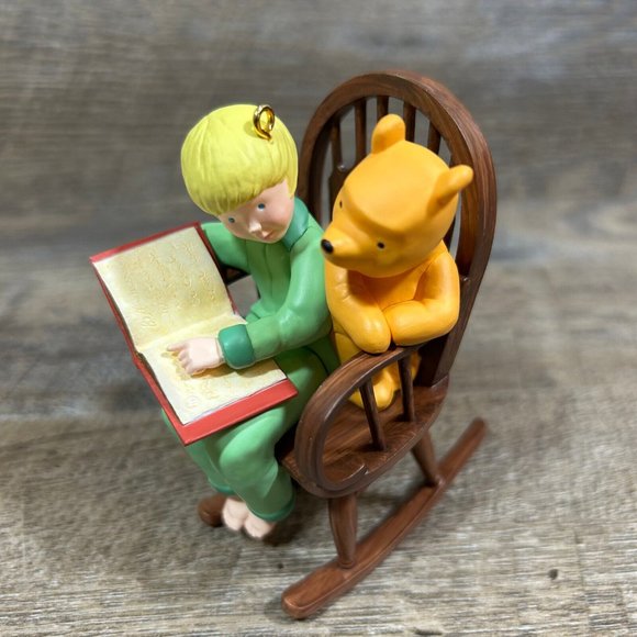 A Story For Pooh 2001 Hallmark Keepsake Christmas Ornament Christopher Robin #3 - Picture 3 of 9